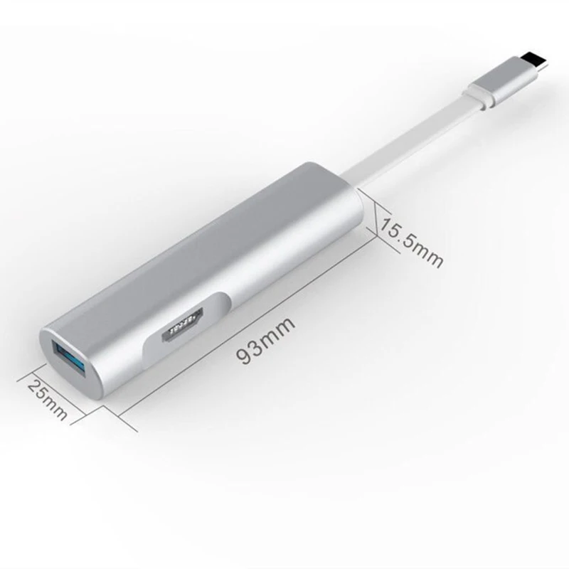 Baolyda USB C к HDMI многопортовый концентратор адаптер 3 1 Type c Thunderbolt 4 совместимый MacBook Pro
