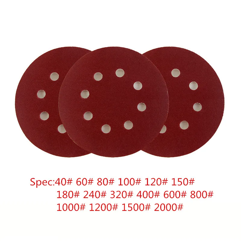 5 шт. шлифовальные диски 8 отверстий дюймов/125 мм|sanding discs|sand paper discpaper disc |
