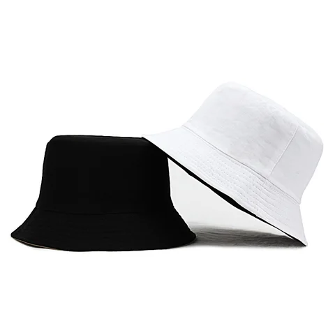 Шапка женская, двухсторонняя, однотонная, кепки солнцезащитные унисекс, мужская шляпа-Панама, лето, Панамы, федоры