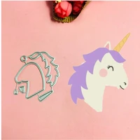 lovely unicorn cutting dies love heart toy doll scrapbook card paper craft home decoration embossing stencil cutter
