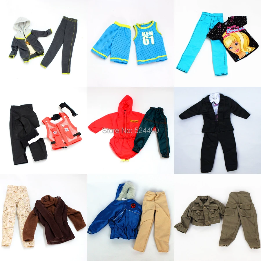 10 комплектов одежда ручной работы костюм с вилкой шар Униформа армейская Боевая