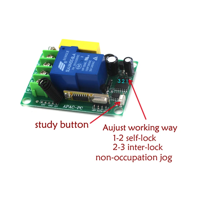 Светодиодный контроллер с 1 кнопкой Радиочастотное беспроводное устройство