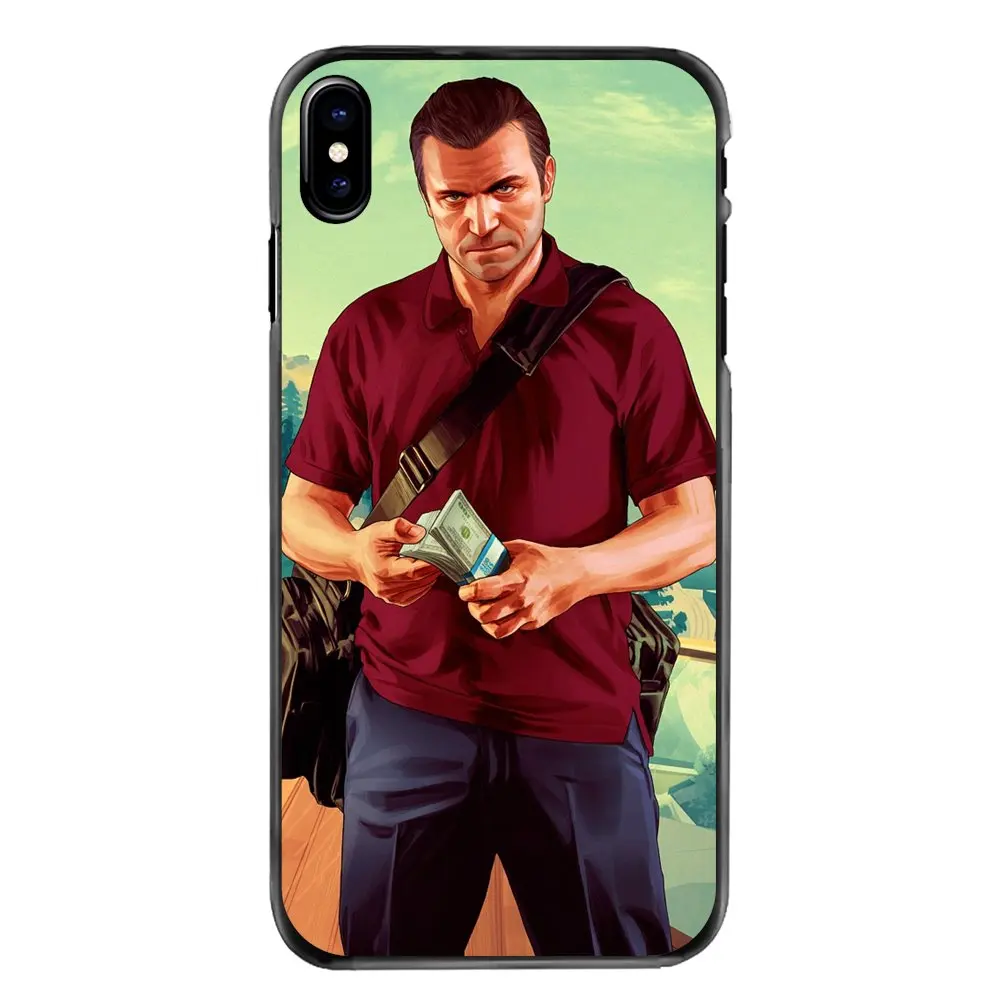 GTA San Andreas Grand Theft Auto 5 В для Iphone 4 4s 5S 5C SE 6 S 7 8 плюс X XR XS Max iPod Touch аксессуары крышка |