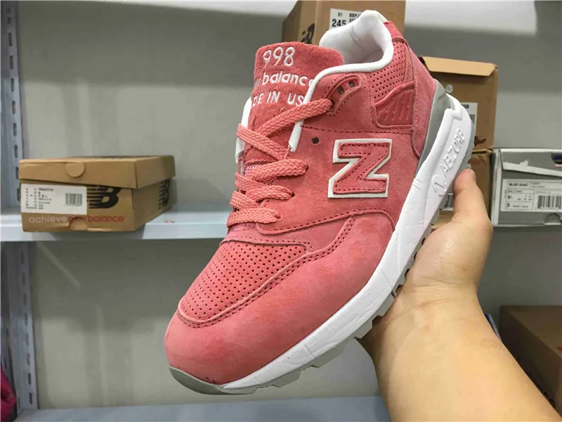 New Balance 998, Ретро Аутентичные мужские/wo мужские кроссовки, новые цвета, дышащие, Nb998, уличные кроссовки, европейские размеры 36-44 - Цвет: 2