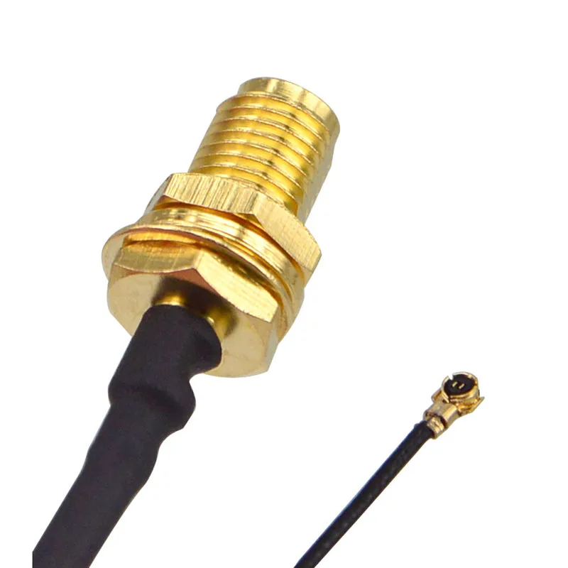 10pcs/lot RP-SMA Female Bulkhead to IPX/ U.FL/ MHF4 10cm 0.81 Antenna Extension Cable for U.FL Hand-held Radio MINI PCI | Обустройство