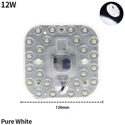 12w White Hontiey 220 В светодиодный модуль 12 Вт 18 Вт 24 Вт SMD2835 светодиодный светильник для Светодиодный s Celling Pane лампа Энергосберегающая Внутреннее освещение белый - Цвет: 12w White