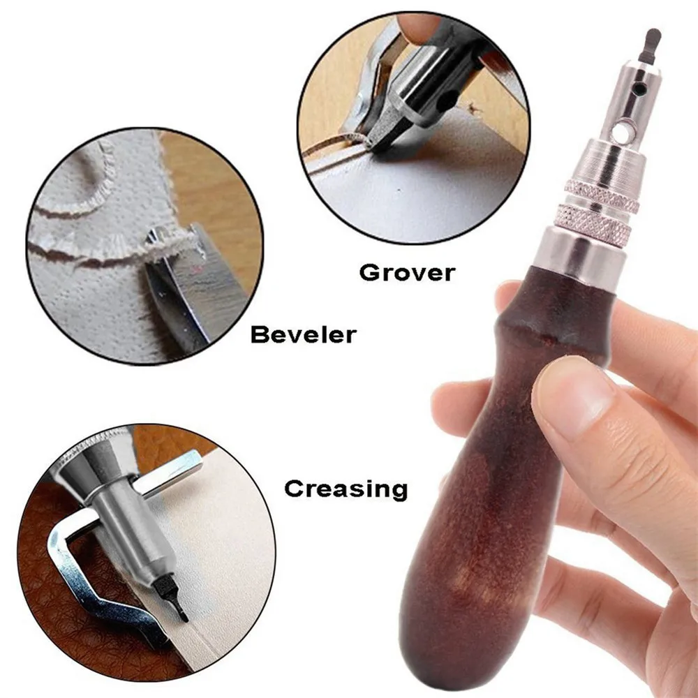 5 в 1 инструменты для работы с кожей|stitching groover|leather stitching toolsleather groover |