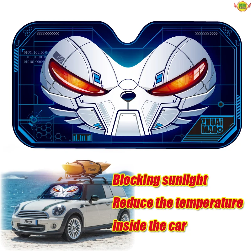 

Автомобильные аксессуары, мультяшный чехол для переднего и заднего окон, солнцезащитный козырек, экран, защита от солнечной батареи, Солнце...