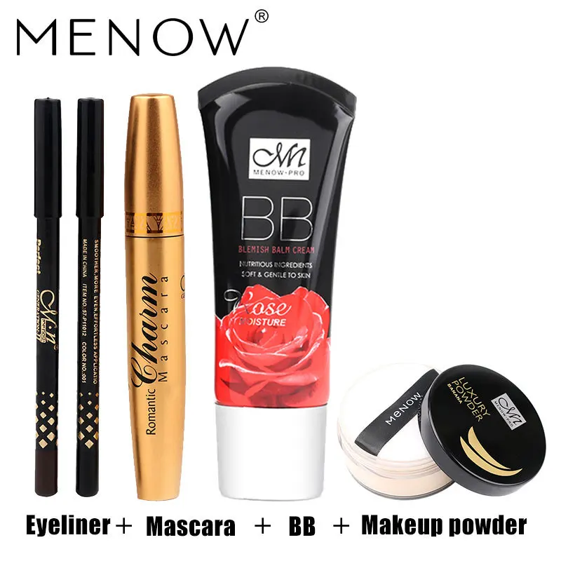 Набор для макияжа MENOW BB Cream5355 толстая тушь ресниц с золотыми тумбами подарочный
