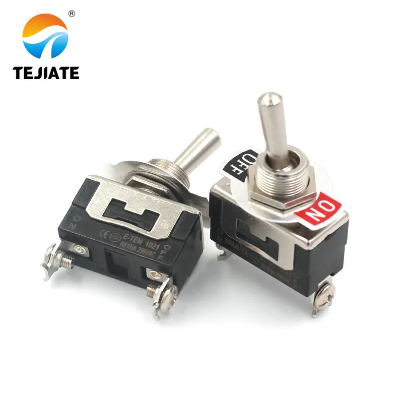Сверхмощный SPST 2Pin 2 терминал 10A AC 250V ВКЛ/ВЫКЛ Рокер тумблер E-TEN1021