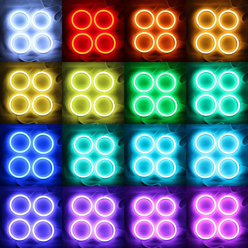Разноцветный хлопковый беспроводной контроллер Angel Eyes RGB с Wi Fi и Bluetooth 100 мм x 2 шт. 110