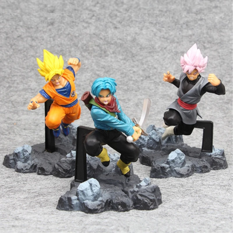 19 видов фигурок Dragon Ball Goku стволы Zamasu ПВХ фигурка игрушки Super Saiyan Rose черная модель