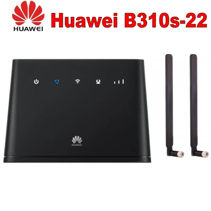 (+ 2 шт. 3g антенна) разблокированный Huawei B310s 22 4G LTE FDD Cat4 150 Мбит/с беспроводной Wi Fi