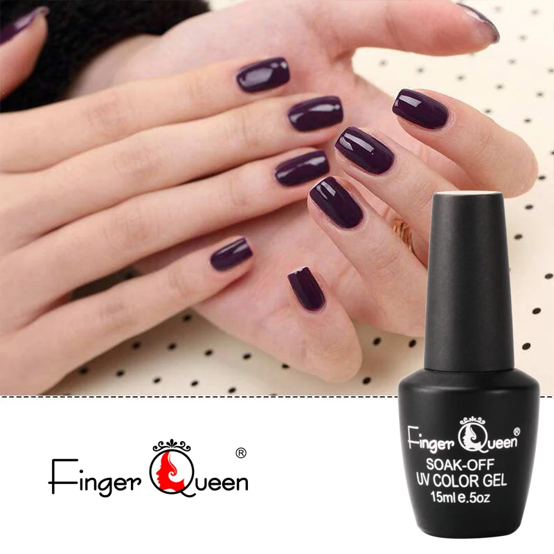 Fingerqueen 15 мл 168 Цвета Профессиональные известный бренд клей Цвет ful УФ-Неон гель Лаки Soak Off Цвет УФ гель лаки для ногтей
