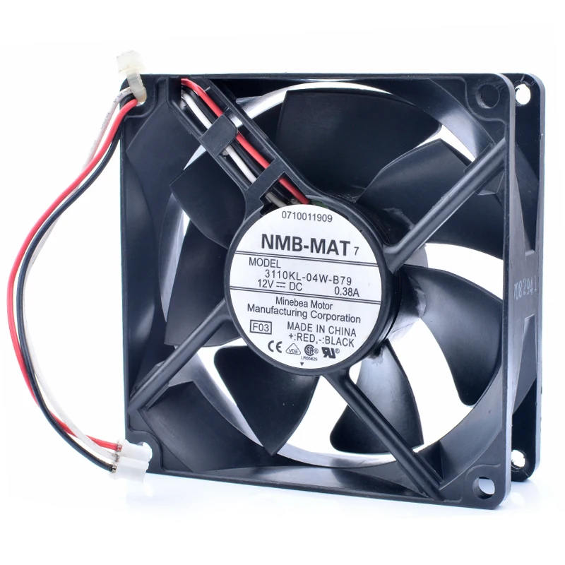 Original 3110KL-04W-B79 8cm 8025 80mm fan 80x80x25mm 12V 0.38A Inverter power supply cooling | Fans &amp Cooling