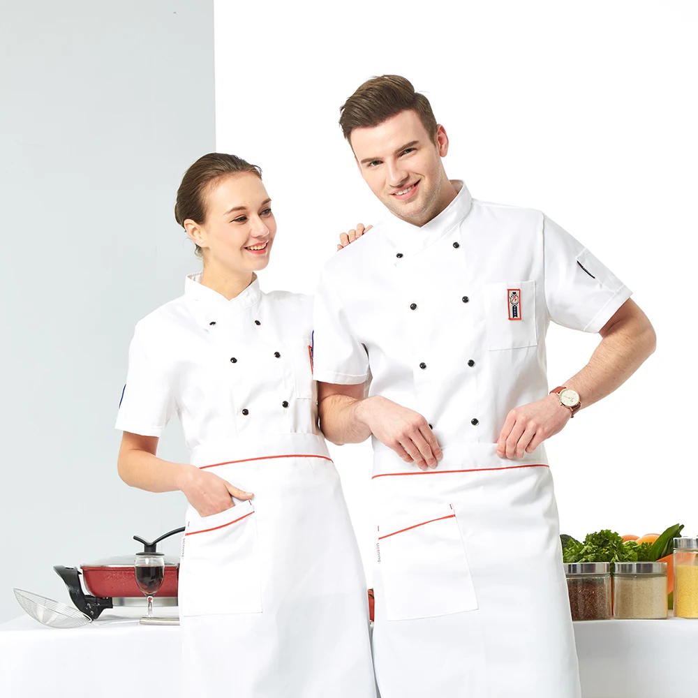 Новая летняя дышащая кухонная куртка для приготовления пищи в гостинице|Пиджак