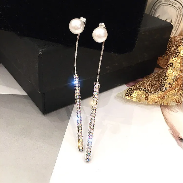 Женские серьги подвески с жемчугом серебро 2020 пробы|Серьги-подвески| |