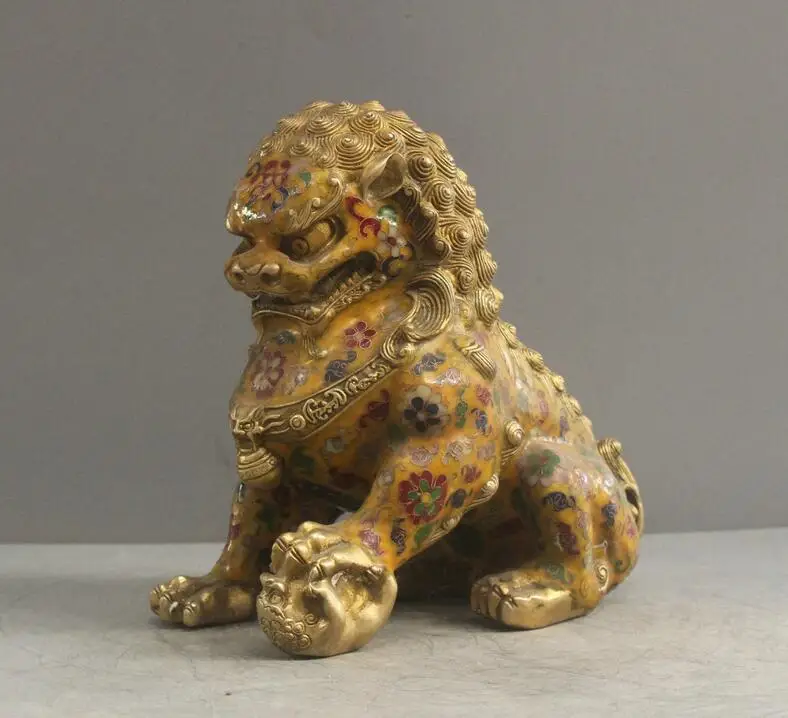 Китайская Статуэтка из перегородчатой перегородки 10 дюймов | Дом и сад