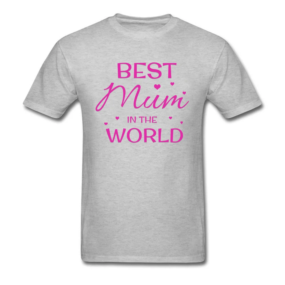Best Mum in the World T-shirt Letter TShirt Funny T Shirt Man Woman Cotton Tops Tees Black Clothes Mother Day Free Shipping | Мужская