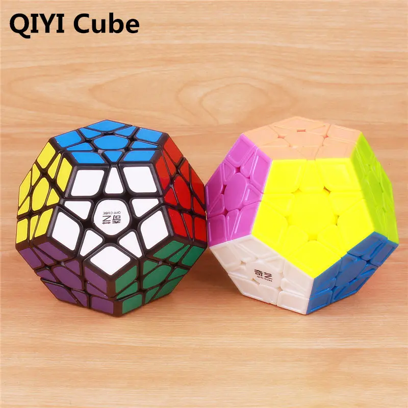 Qiyi megaminxeds Магическая скорость qiyi cube stickerless pyramidcube профессиональная головоломка
