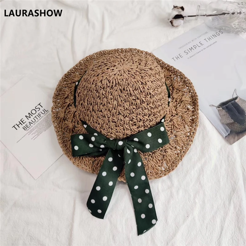 Летняя соломенная шляпа с большими полями для детей от Laurashow | Аксессуары одежды