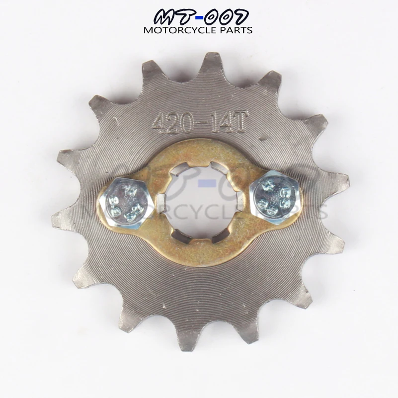 420 10T 11T 12T 13T 14T 15T 16T 17T 18T 19T зуб 17mm ID передняя Звездочка двигателя для мотоцикла