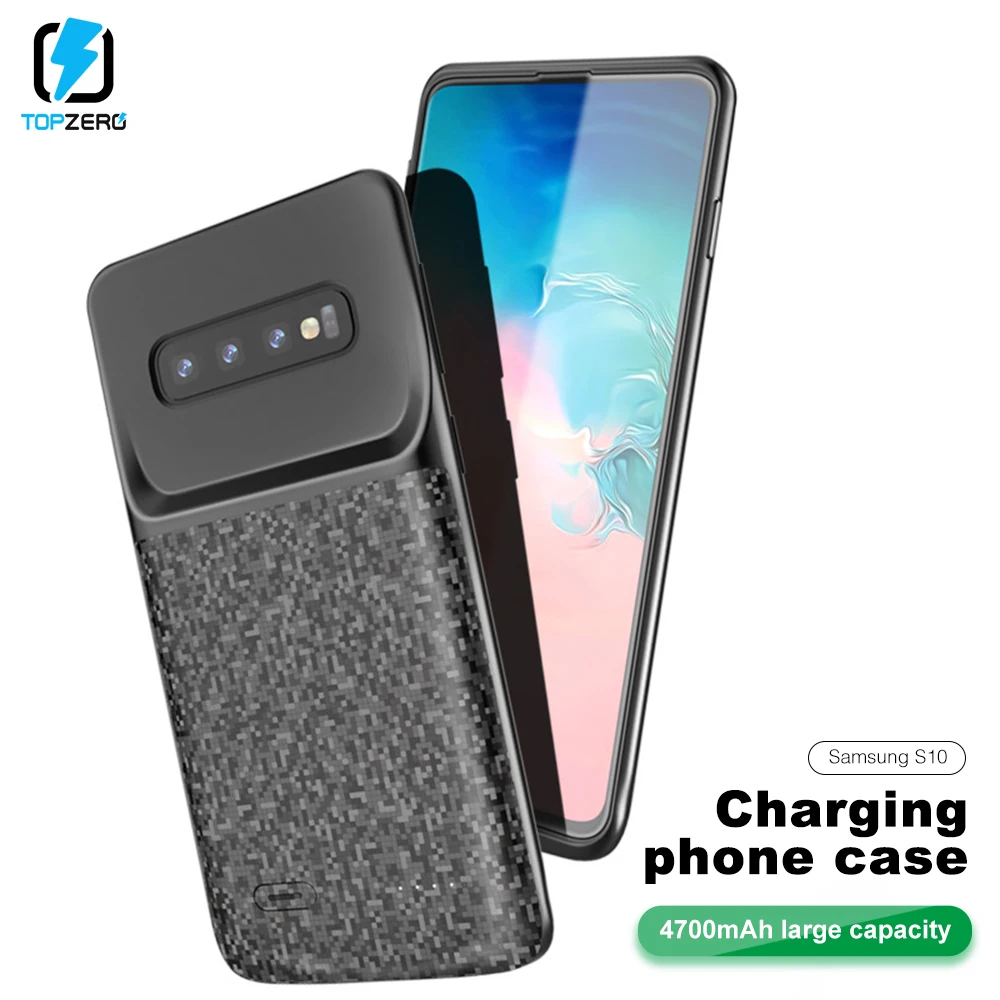 Чехол для зарядного устройства TOPZERO 5000 мАч samsung Galaxy S10 S10E Plus мягкий чехол быстрой