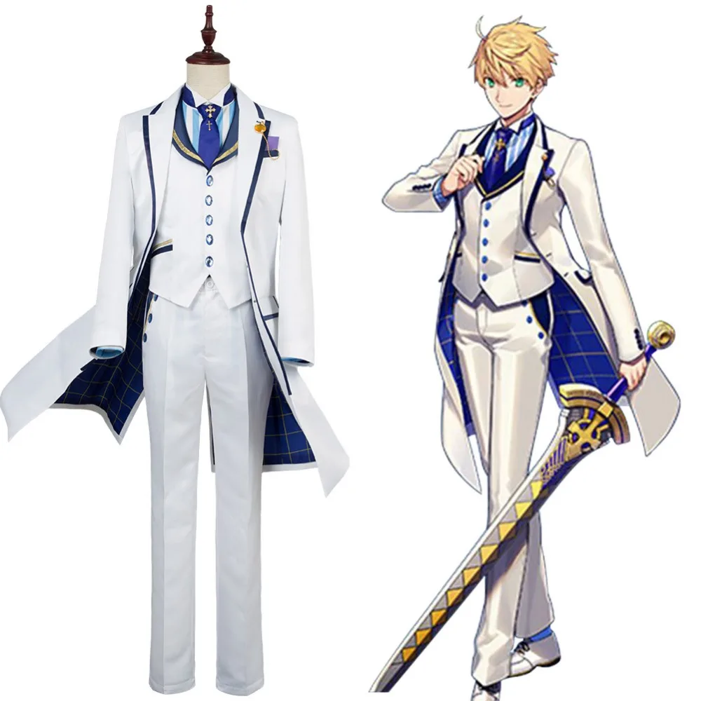 Fate Grand Order FGO Saber King Arthur Косплей Костюм Полный комплект|cosplay costume|costume cosplaysaber cosplay |