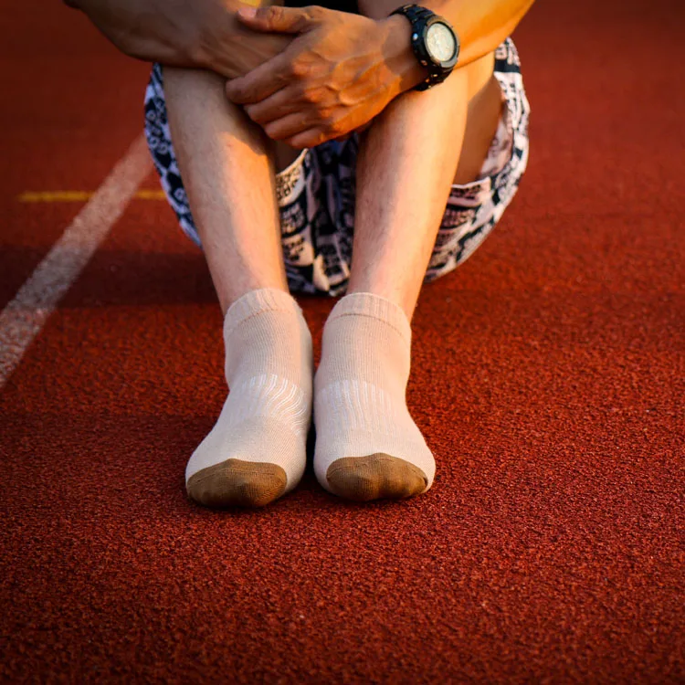 5 пары/компл. носки мужские спортивные дышащие хлопковые короткие повседневные