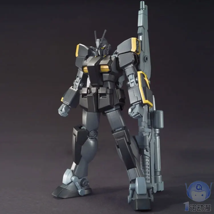 Японская оригинальная модель Gundam HG 1/144 освещение черный воин робот мобильный