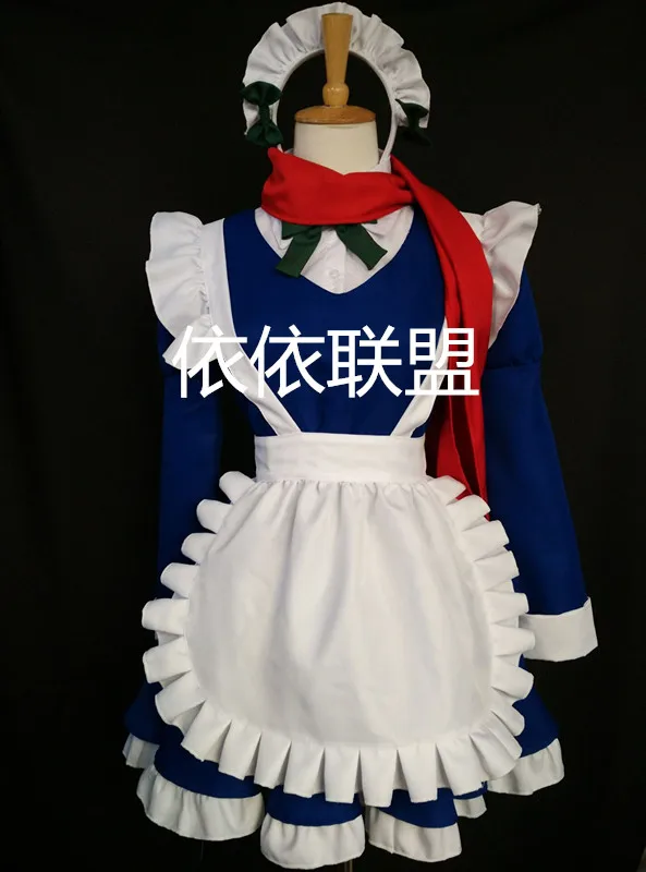 Косплей-костюмы с шарфом и аксессуарами для волос 11 проект Touhou воплощение Алая