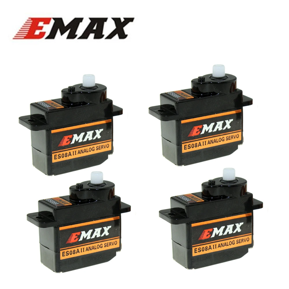 100% Оригинальный EMAX ES08A II цифровой сервопривод Высокочувствительный Mini Sub Micro для