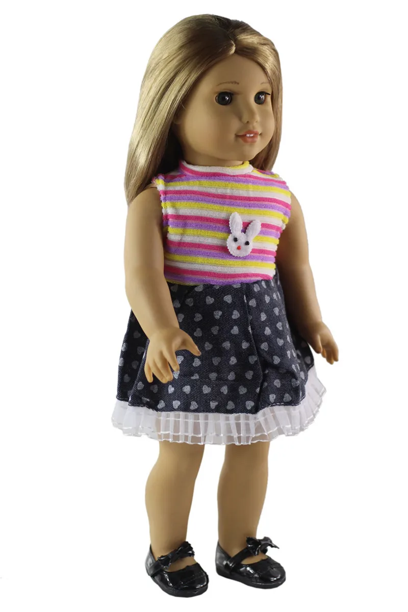 

Hot 1 PCS Different Colors and Styles Doll Clothes for 18 inch American Doll Bitty Baby Doll X104