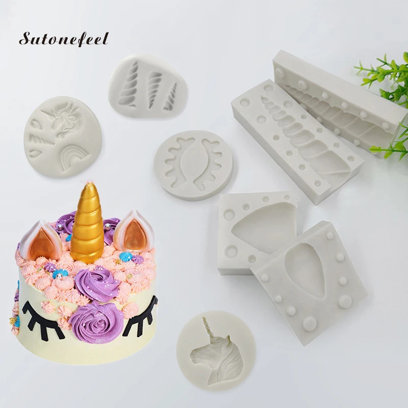 Силиконовая Плесень Для Шоколада помадка в форме единорога форма для выпечки