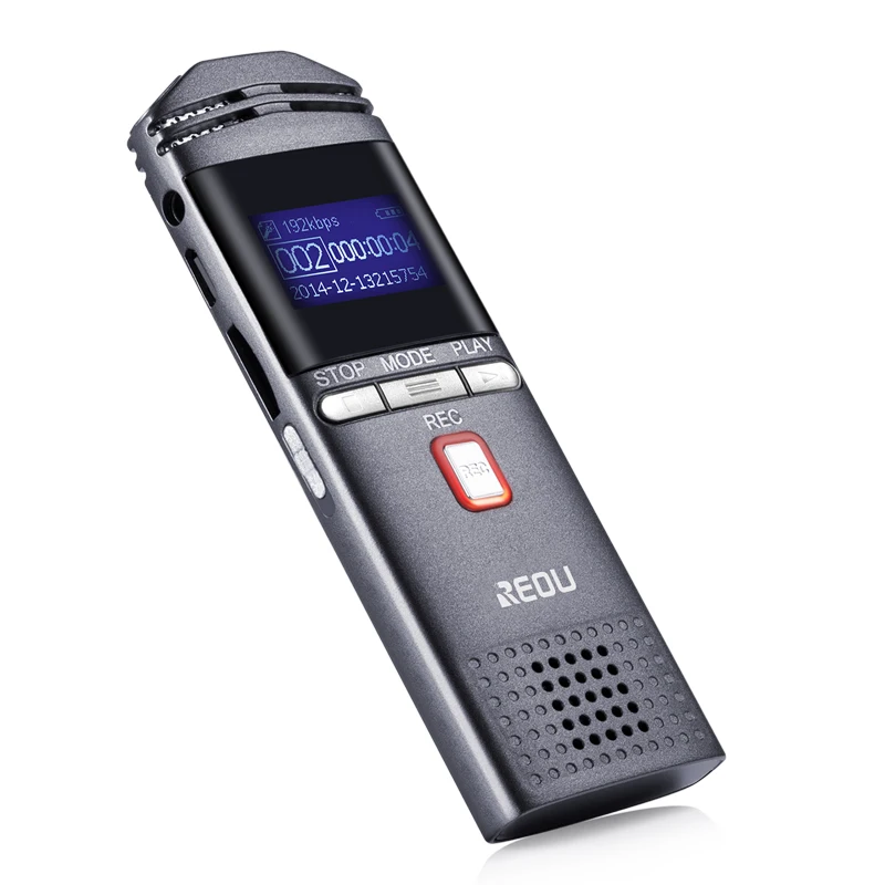 REOU Voice Stereo Digital Recorder Pen Audio Sound MP3 Player Dictaphone 8GB Dual Mic USB U Disk | Электроника