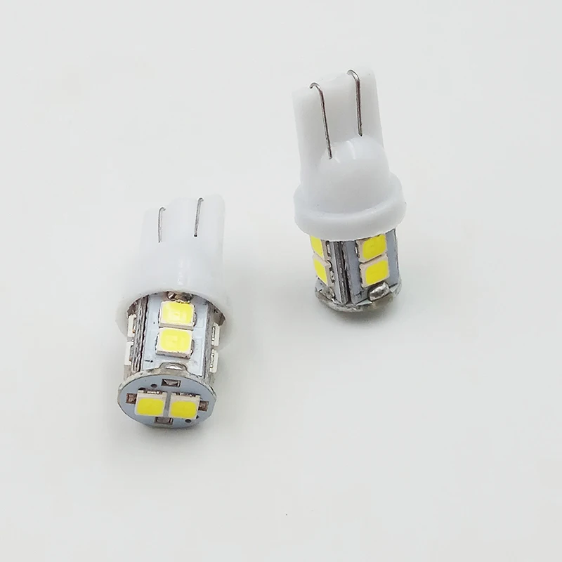 50 шт. автомобильный Led DC 12v лампада светильник T10 1210 супер белый 194 168 w5w