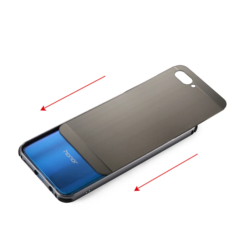 Роскошный ударопрочный алюминиевый бампер для uawei Honor 10 чехол матовый