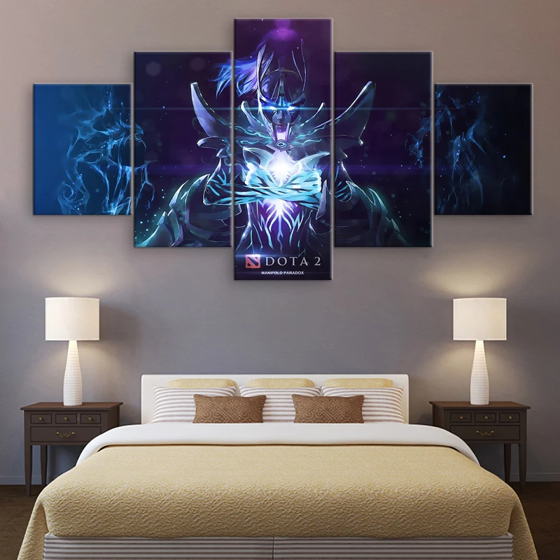 Картина на холсте Hd настенное художественное оформление 5 шт. Dota 2 модульный