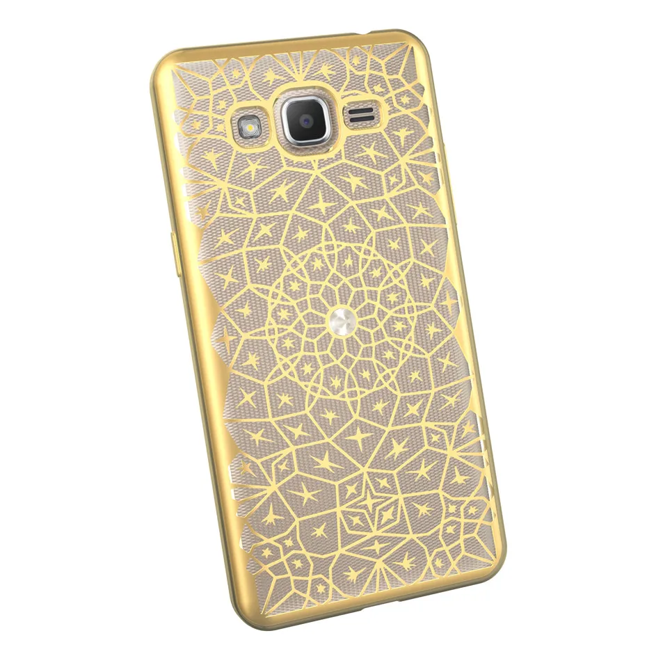 Dagudon мягкий чехол TPU для Samsung Galaxy J2 премьер G532 Роскошные Bling силиконовый Алмазный