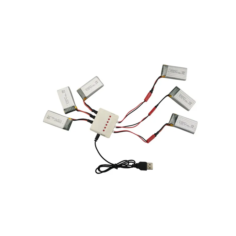 SYMA X56 X56W X54HW 6 шт 3 7 V 850mah литиевая батарея с 6-в-1 зарядное устройство для аксессуаров