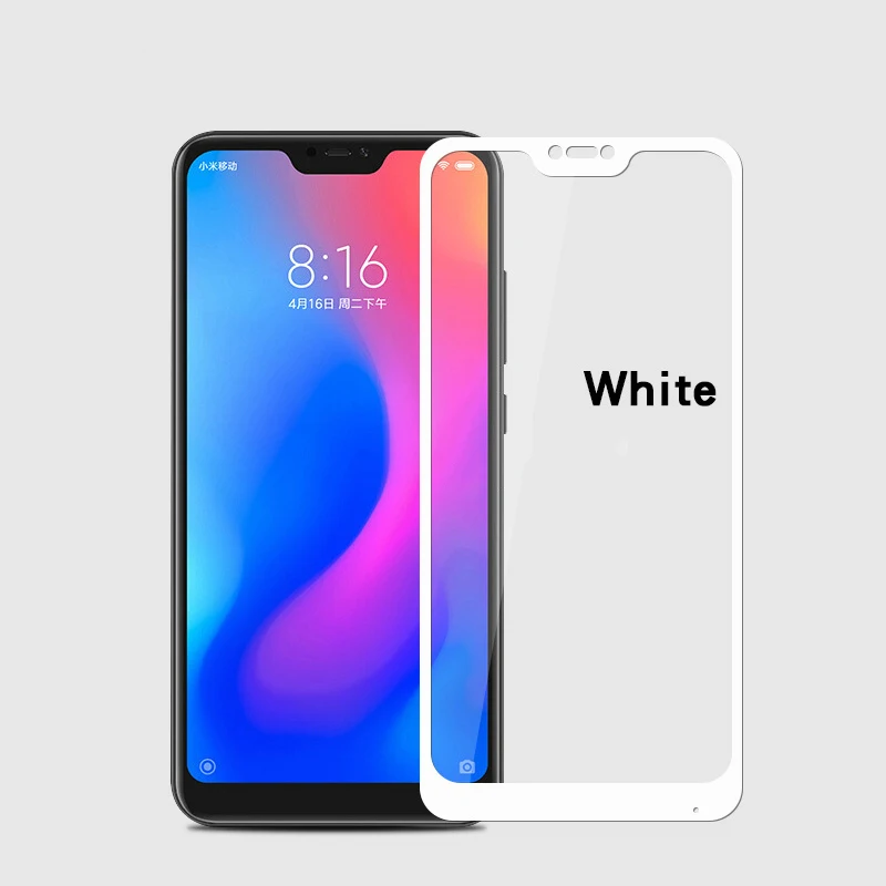 Закаленное стекло Xiaomi Mi A2 Lite полное покрытие Оригинал защита для экрана Передняя