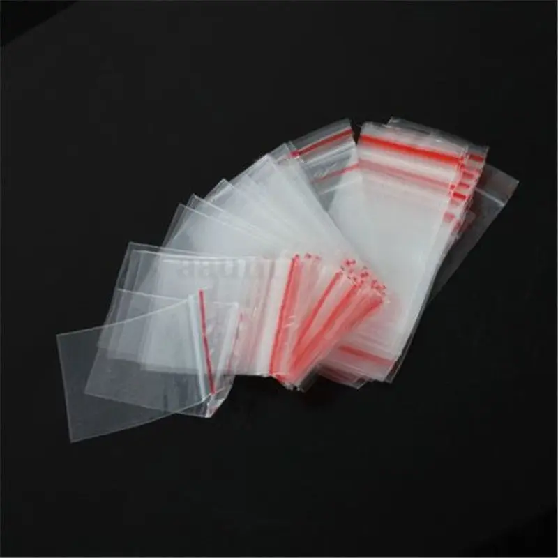 Jewelry 5x7/6x4cm Ziplock Zipped Lock Reclosable Plastic Poly Clear Bags 100pcs Filing Travel Products Storage Erring Beads bags | Багаж и