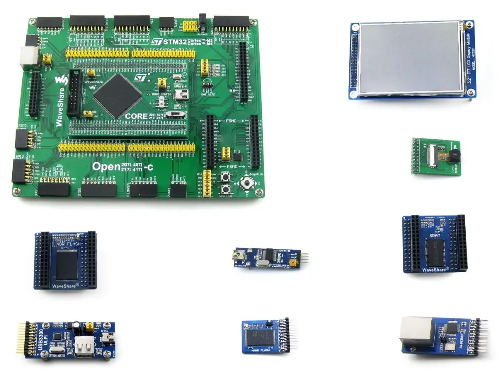 Внешпосылка плата для разработки модели A # STM32 ARM STM32F407IGT6 + PL2303 USB UART модуль