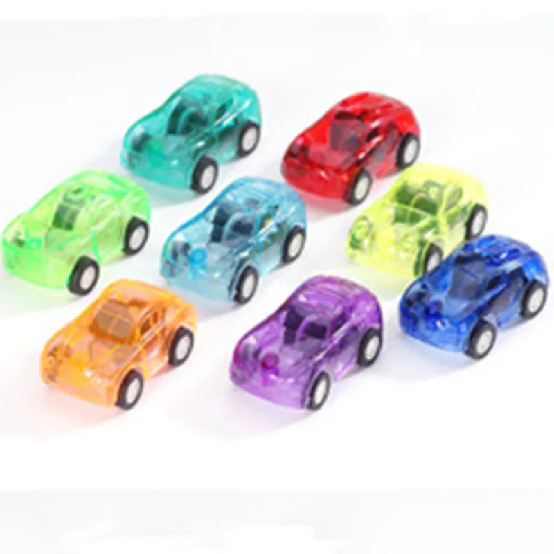 

1pcs/lot Mini Transparent Car Styling Model Plastic Pull Back Diecast Car Toys for Children Kids Baby Vehicle Toys