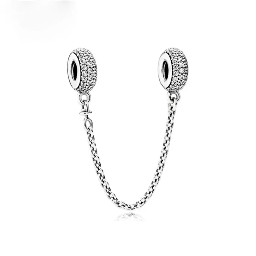 Бесплатная доставка 1 шт. Шарм проложить вдохновение Кристалл цепь безопасности