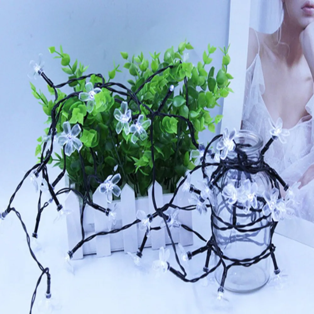 Декоративное освещение сада 7 м 50Led Солнечный пластик Моделирование Жесткий