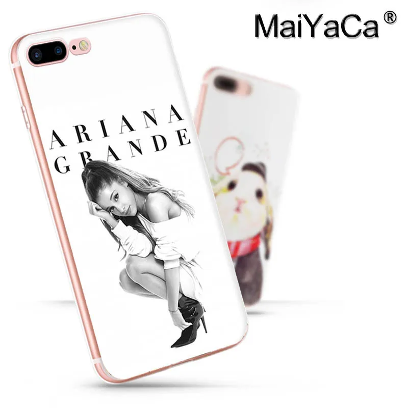 MaiYaCa Cat Ar Ariana Grande прозрачный мягкий ТПУ чехол для телефона iPhone 8 7 6 6S Plus X 5 5S SE 11pro