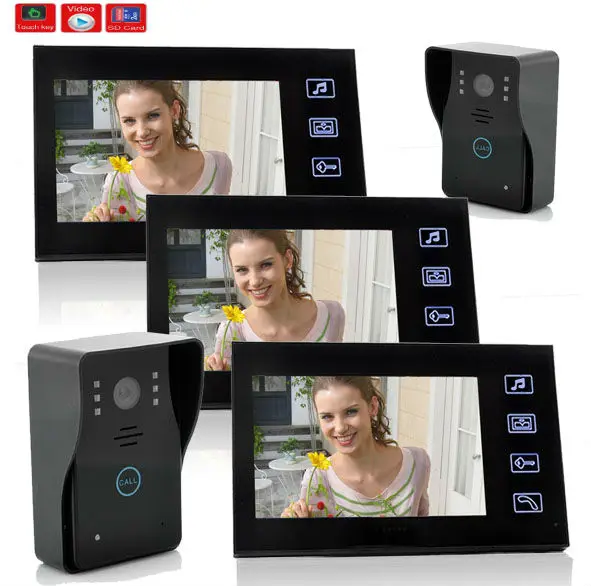 YobangSecurity 7 дюймов проводной непромокаемый видео телефон дверной звонок Дверной с