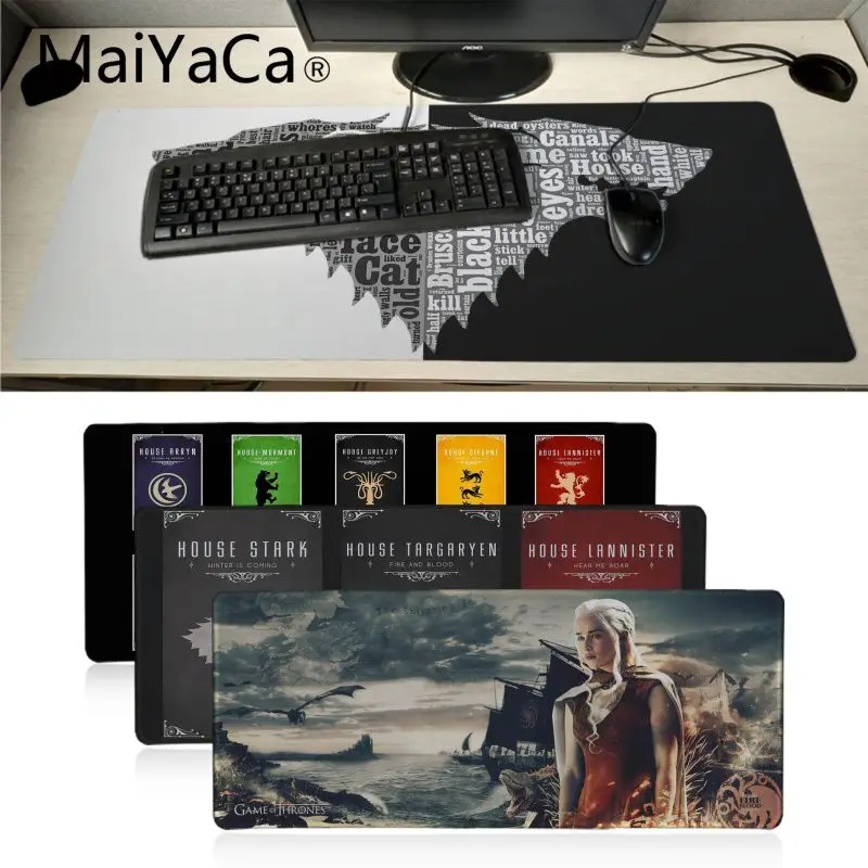 Maiyaca крутая новая игра трон фильм логотип клавиатура Коврик геймер игровая мышь коврики компьютерный коврик для мыши лучшие коврики для геймера подарок