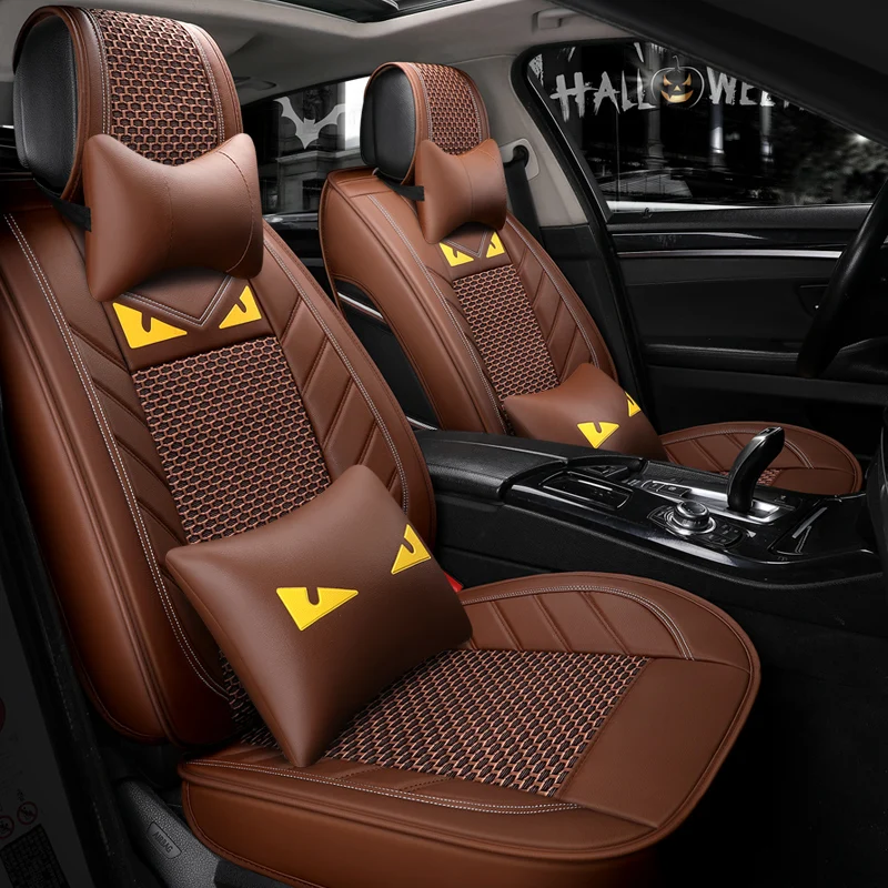 Кожаные универсальные чехлы для автомобильных сидений Toyota Corolla Verso renault scenic 3 Lada Audi
